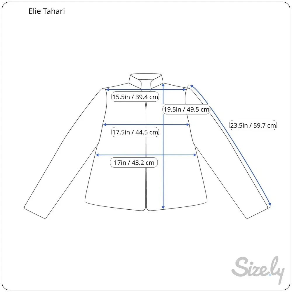 Elie Tahari Jacket Womens Size 2 Wool Blend Tweed Moto Full Zip Pockets Office